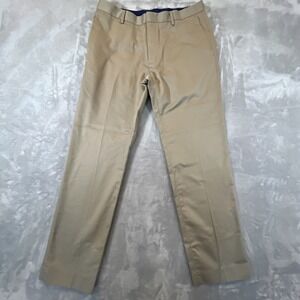 Banana Republic Tailored Slim Chino Pant Men 32x32 Measures 33x30 Khaki No Iron